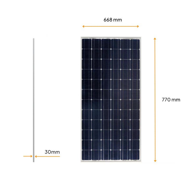 Panel słoneczny 95W 12V monokrystaliczny — zdjęcie 2