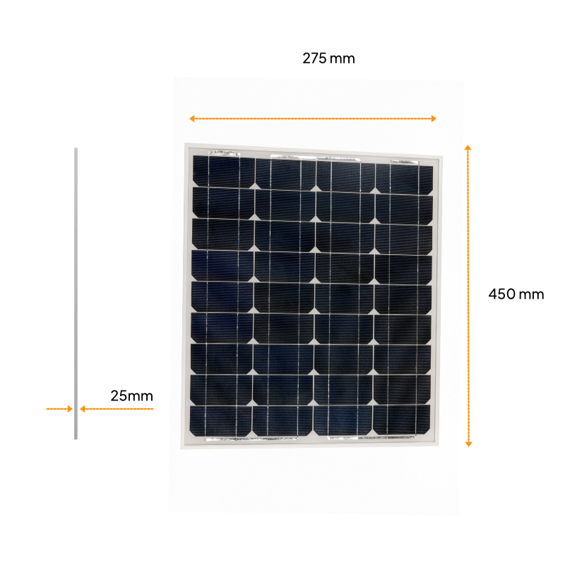 Solar Panel 20W-36 cells Mono 275x450x25mm series 4c — zdjęcie 2