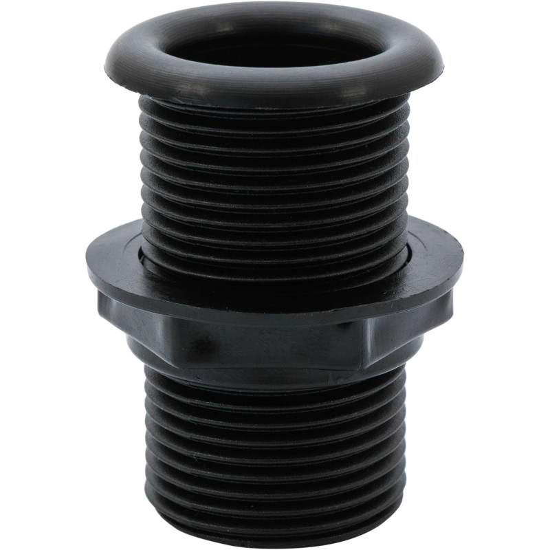 PRZEJŚCIE BURTOWE L62MM, TWORZYWO, CZARNE, GWINT 1 1/4"