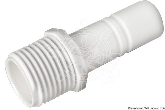 Cylindryczny element złączny + męski 1/2" BSP
