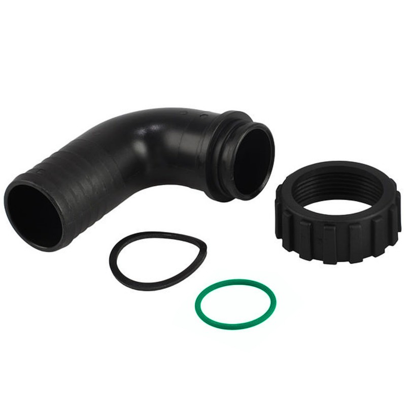 ZŁĄCZKA DO ZBIORNIKA 90DEG WĄŻ 38MM GWINT 1 1/2"