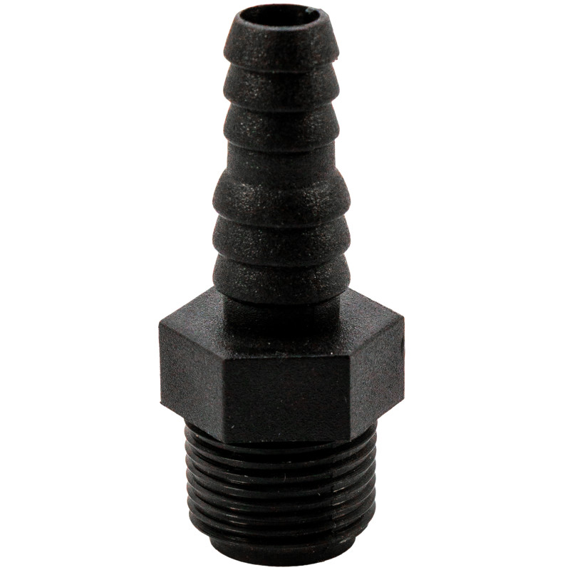 ZŁĄCZKA DO ZBIORNIKA PROSTA GWINT 3/8' WĄŻ D10/12MM MALE