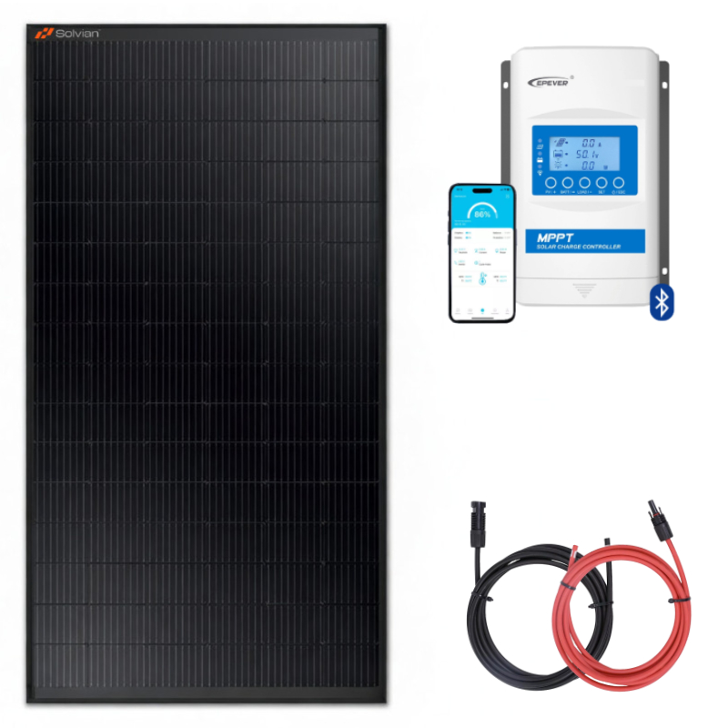 Zestaw do kampera panel sztywny 175W, regulator ładowania MPPT