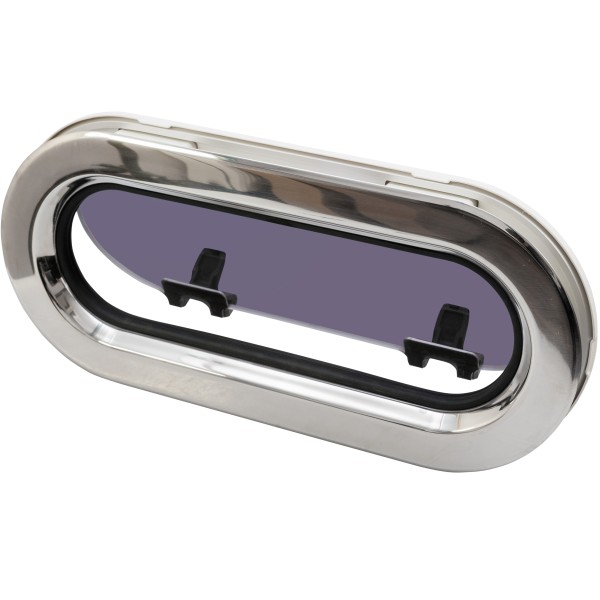 OKNO STAINLESS STEEL ROZMIAR SS7RE - OTWIERANE -BIAŁA RAMKA - 191MMX425MM