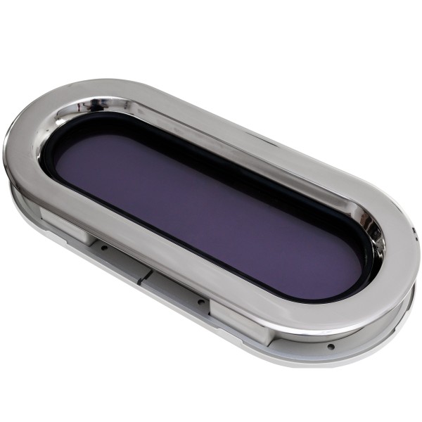 Okno stainless steel rozmiar SS7RE - otwierane -biała ramka - 191MMX425MM — zdjęcie 2