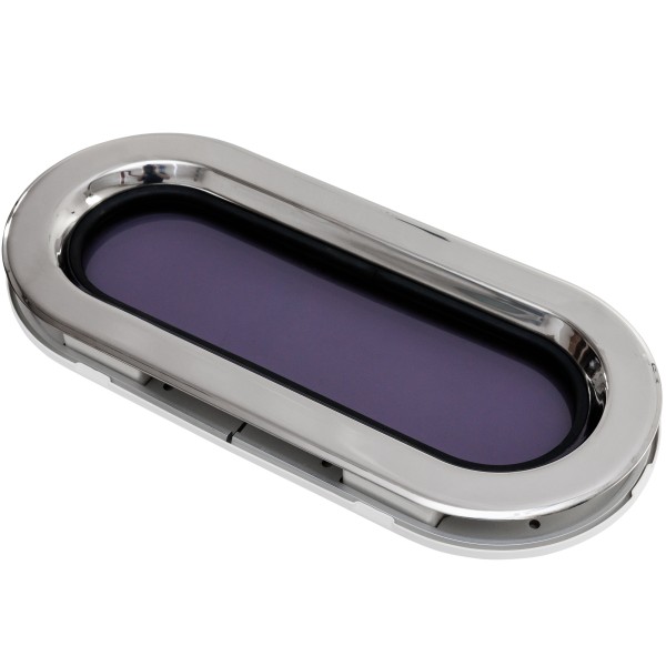 Okno stainless steel rozmiar SS7RE - nieotwierane -biała ramka - 191MMX425MM — zdjęcie 2