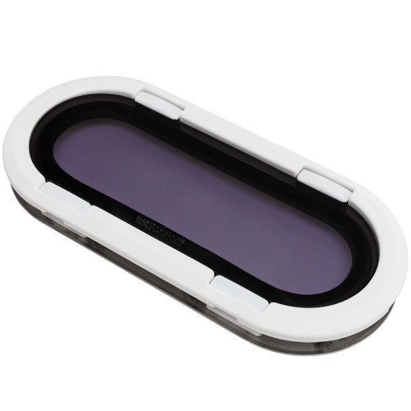 Okno stainless steel rozmiar SS7RE - nieotwierane -biała ramka - 191MMX425MM — zdjęcie 3