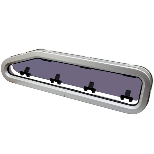 OKNO STANDARD ST4L (46) - OTWIERANE - BIAŁA RAMKA - 195MMX708MM