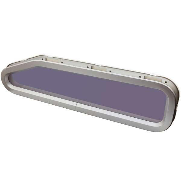 * OKNO STANDARD ST4L (45) - NIEOTWIERANE - BIAŁA RAMKA - 195MMX708MM