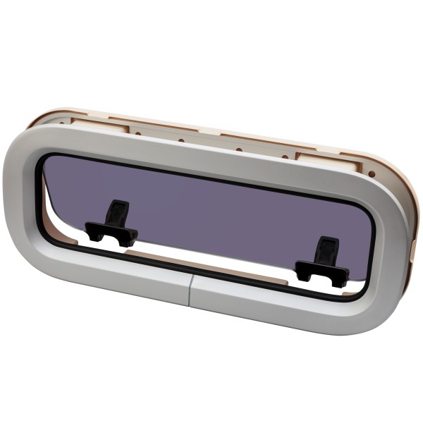 OKNO STANDARD ST2 - OTWIERANE - KREMOWA RAMKA - 176MMX425MM