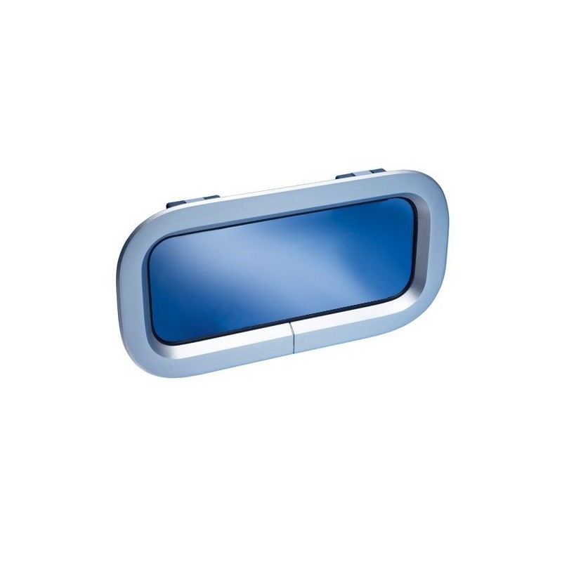 OKNO STANDARD ST2 - NIEOTWIERANE - KREMOWA RAMKA - 176MMX425MM