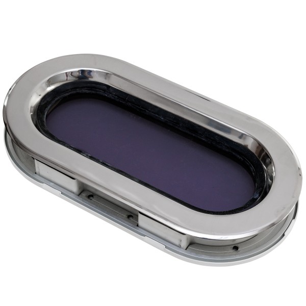 Okno stainless steel rozmiar SS1RE - otwierane - biała ramka - 191MMX367MM — zdjęcie 2