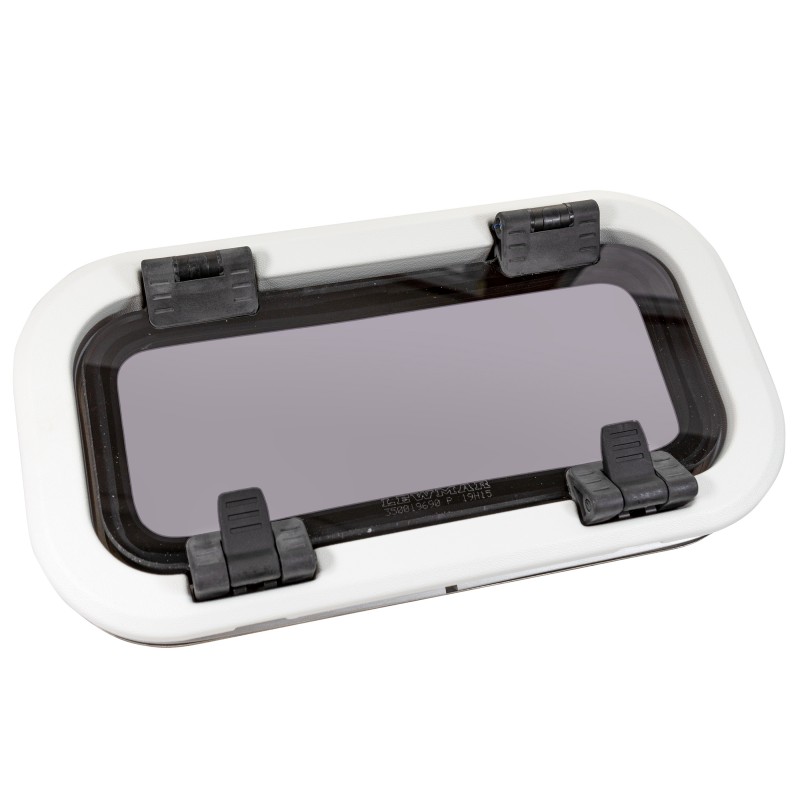 Okno stainless steel rozmiar SS1 - otwierane - biała ramka - 191MMX367MM — zdjęcie 4