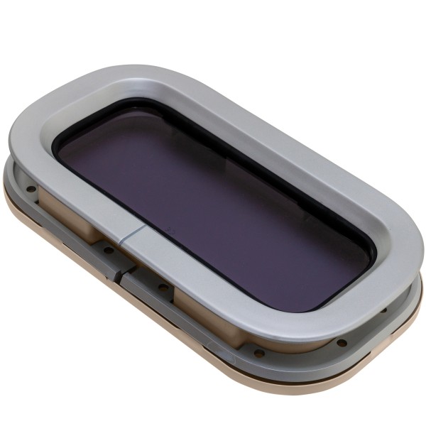 OKNO STANDARD ST0 - OTWIERANE - KREMOWA RAMKA - 176MMX323MM