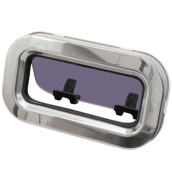 OKNO STAINLESS STEEL ROZMIAR SS0 - OTWIERANE - BIAŁA RAMKA - 176MMX323MM