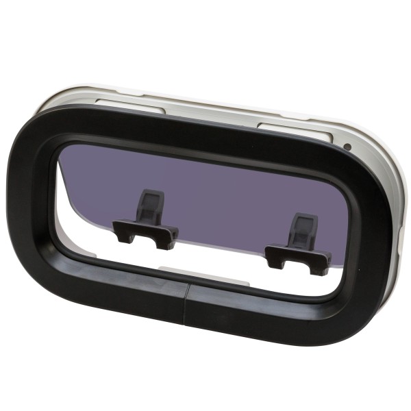 OKNO STANDARD ST0 - OTWIERANE - BIAŁA RAMKA - CZARNE - 176MMX323MM