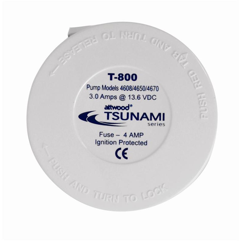Pompa zęzowa 24V 800GPH D19MM tsunami T800 50L/MIN (W) (X) — zdjęcie 6