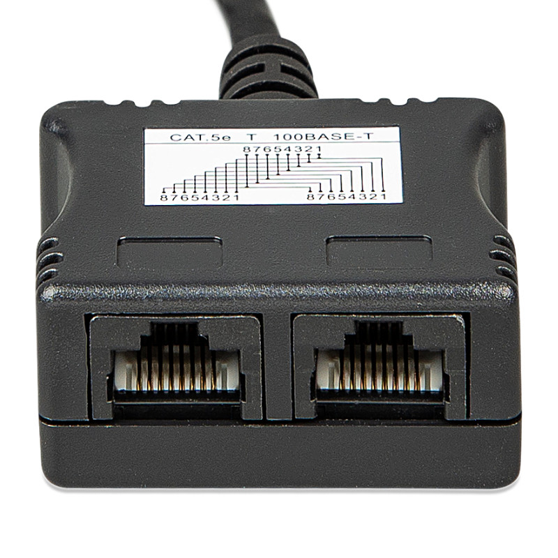 RJ45-splitter 1xRJ45 male/15cm cable/2xRJ45 female — zdjęcie 4