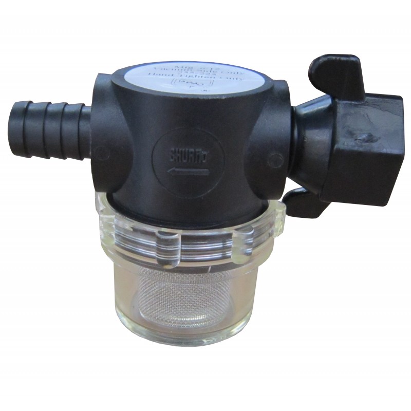Filtr wody swivel nut strainer 1/2 barb inlet
