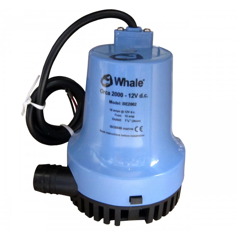 POMPA ZĘZOWA 12V 2000GPH D29MM ORCA ELEC 126L/MIN