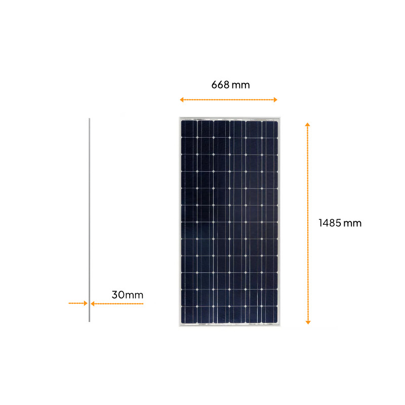 Panel słoneczny 150W Monokrystaliczny — zdjęcie 2