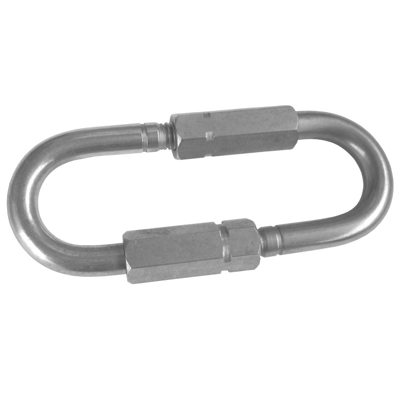 KARABIŃCZYK ZAKRĘCANY OWALNY PODWÓJNY L80MM D6MM AISI 316