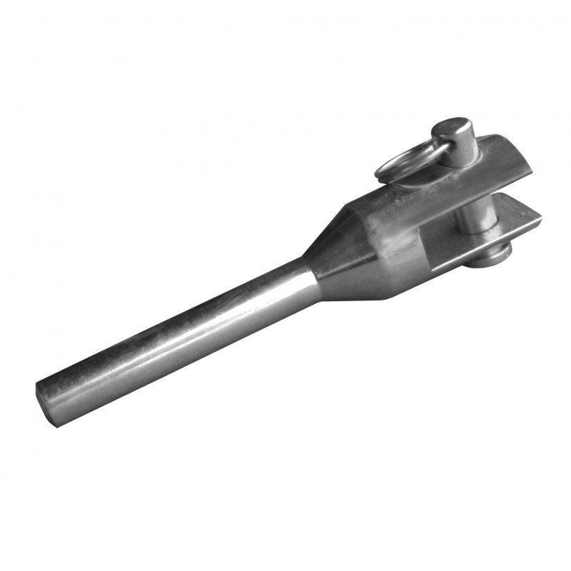 KOŃCÓWKA LINY STALOWEJ DO ZAWALCOWANIA, TYP FORK 6MM