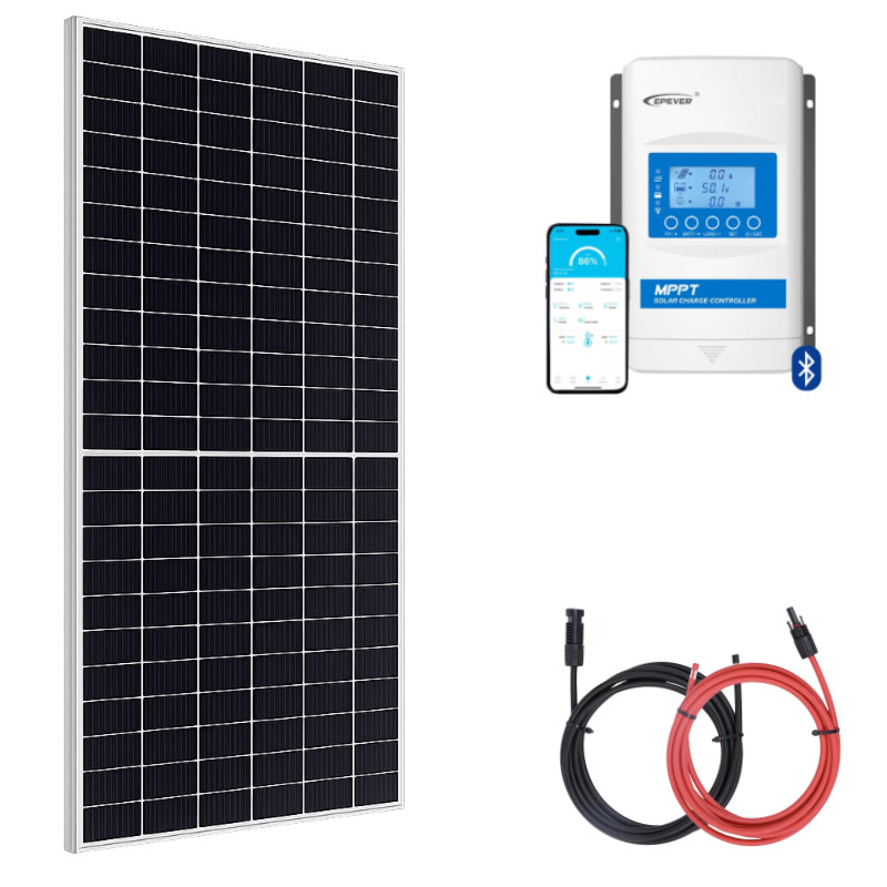 Zestaw do kampera panel sztywny 455W regulator 30A MPPT