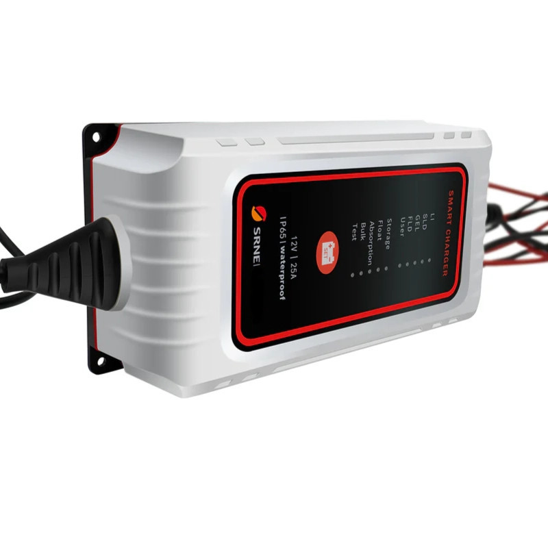 Ładowarka SRNE IP65 12V 25A — zdjęcie 2