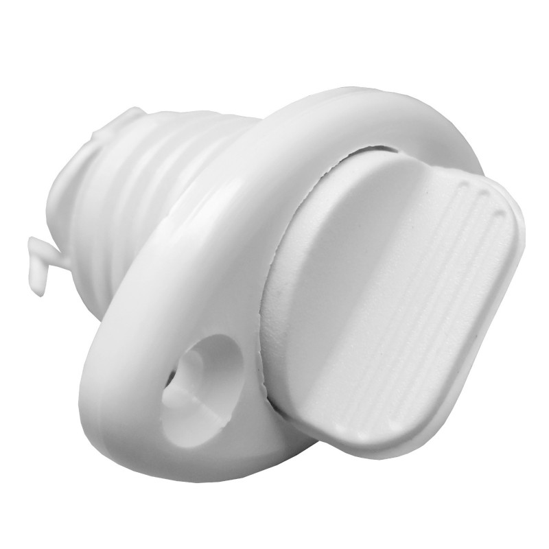 KOREK ODPŁYWOWY OVAL SAFETY 54X33MM BIAŁY