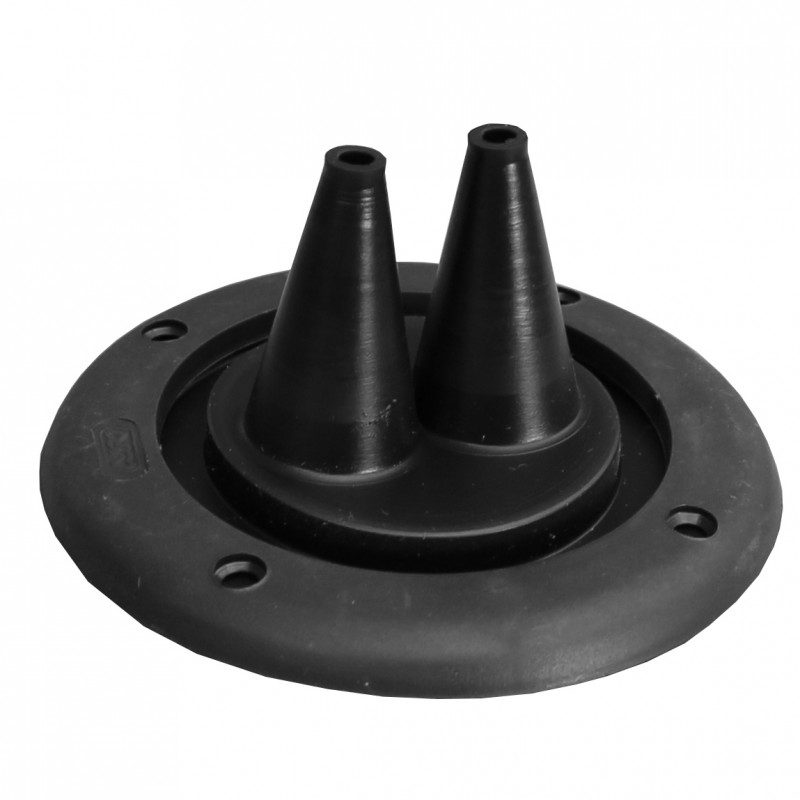 PRZEJŚCIE CIĘGNA CZARNE Z RINGIEM 2 WEJŚCIA D105MM H52MM