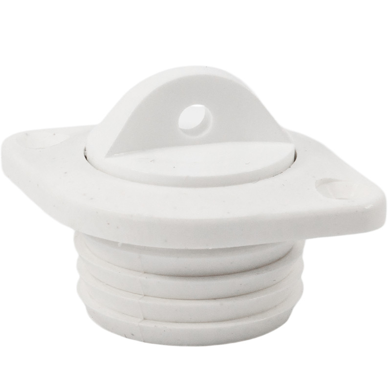 KOREK ODPŁYWOWY OVAL 48X36MM BIAŁY