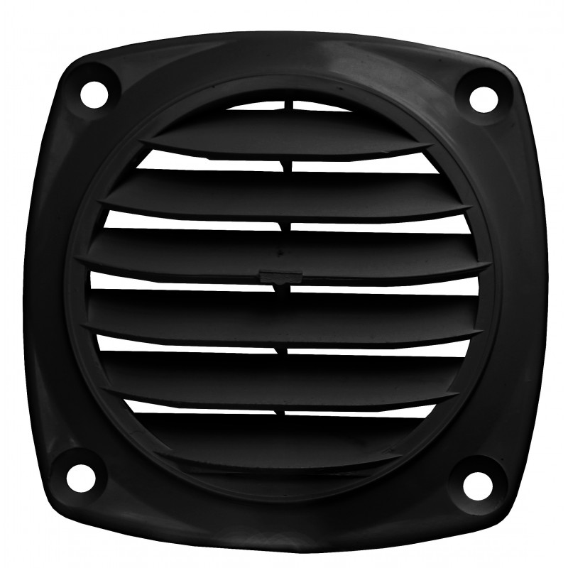 KRATKA WENTYLACYJNA 82x82x9 CZARNA