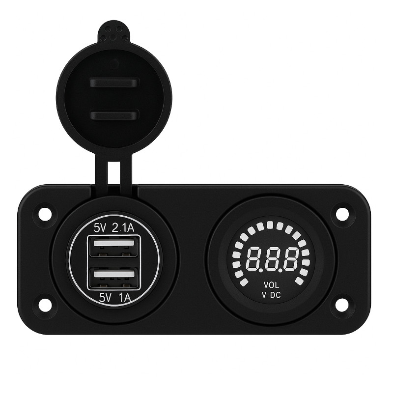 Ładowarka USB Solvian Dual Port 3.1A LED — zdjęcie 2