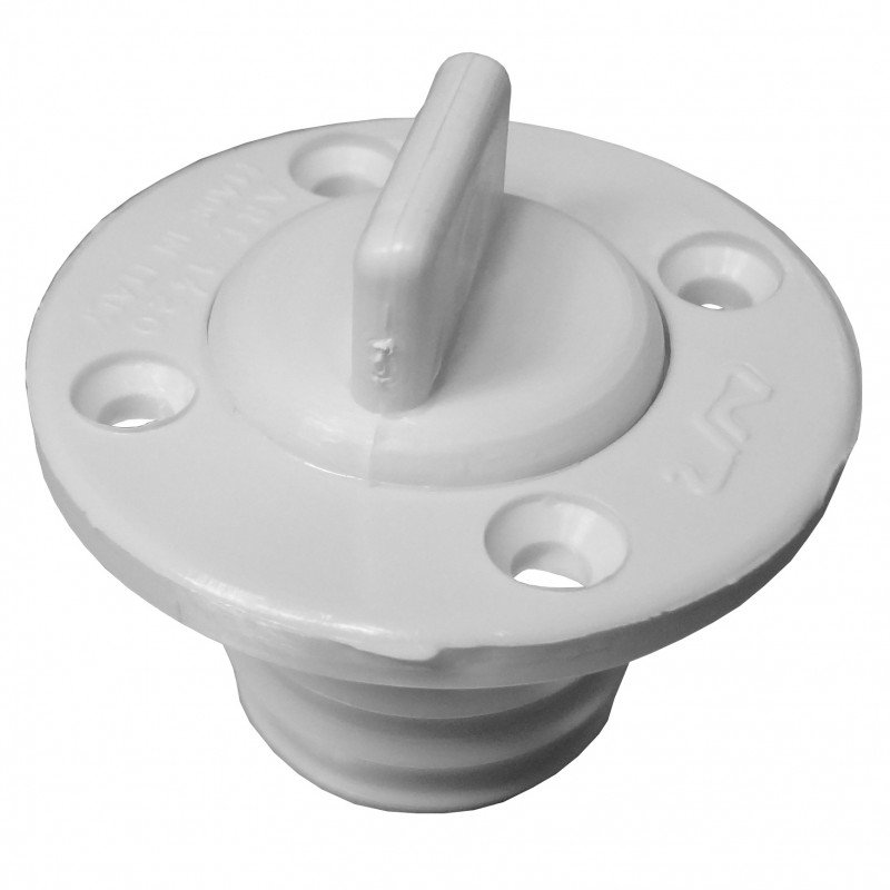 KOREK ODPŁYWOWY ROUND D43MM BIAŁY