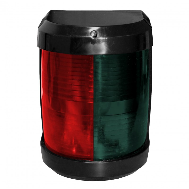 LAMPA NAWIGACYJNA DZIOBOWA DWUSEKTOROWA DO 20m - 12V OBUDOWA CZARNA (X) (W)