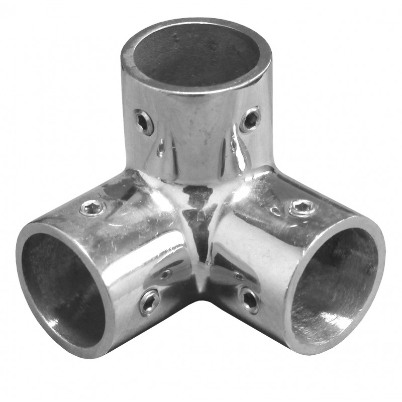 UCHWYT RELINGU 90DEG T D25MM AISI 316