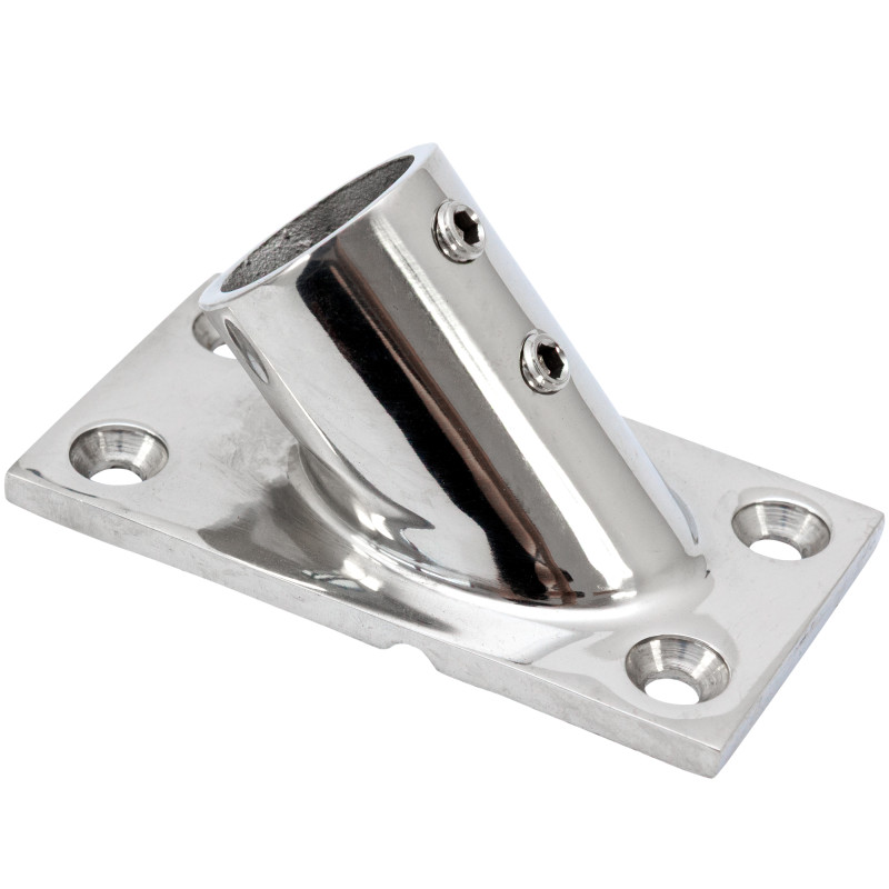 UCHWYT RELINGU RECTANGULAR 45DEG D22MM