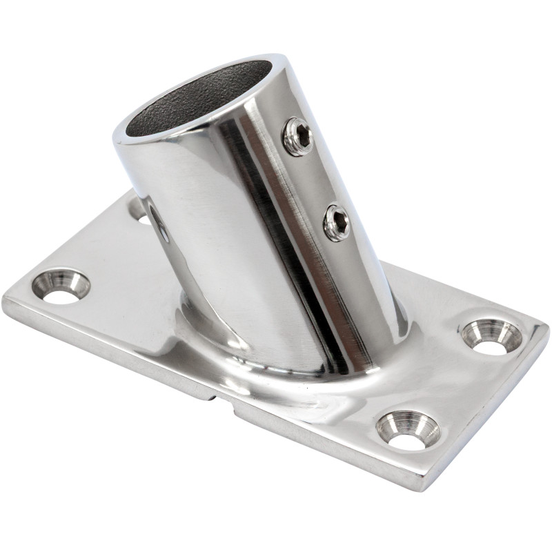 UCHWYT RELINGU RECTANGULAR 60DEG D25MM