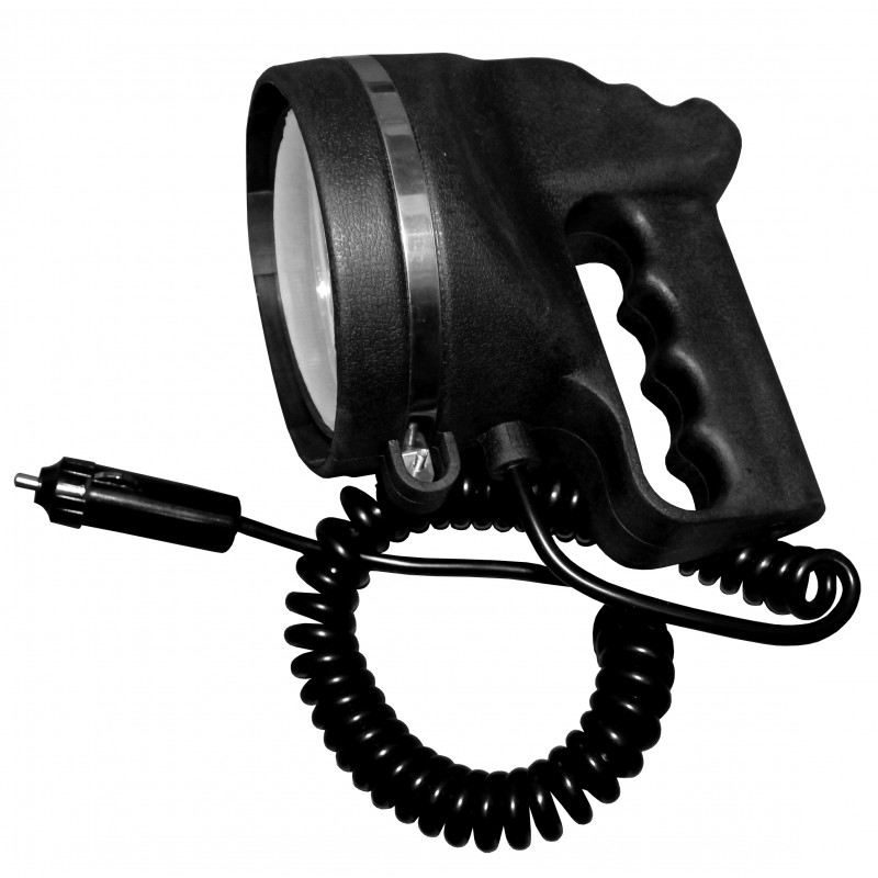 Reflektor szperacz - 12V - 55W - czarny - ręczny