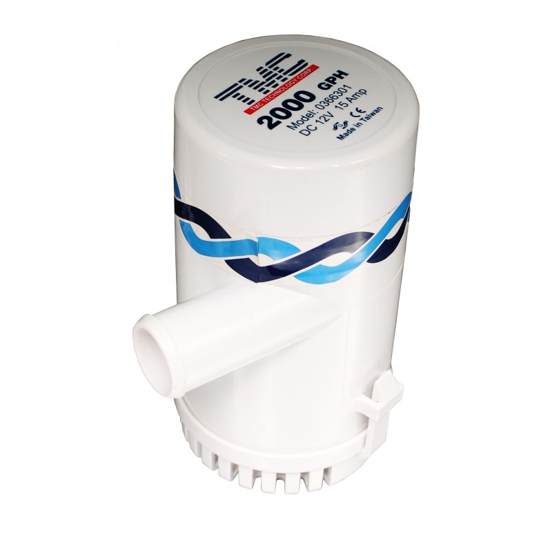 POMPA ZĘZOWA 12V 2000GPH D30MM 126L/MIN