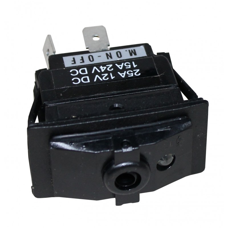WŁĄCZNIK ROCKER 3 PIN (ON)-OFF, SPDT, 1 LED