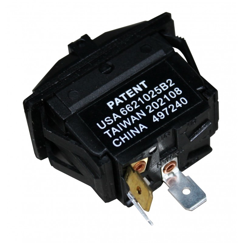Włącznik rocker 3 pin (on)-off, spdt, 1 LED — zdjęcie 2