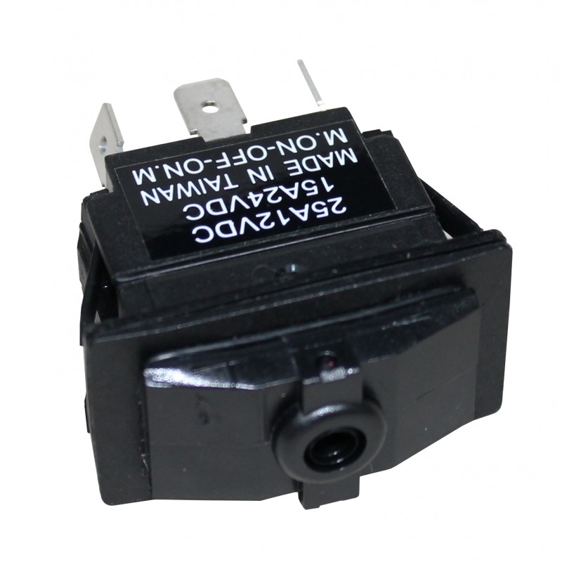 WŁĄCZNIK ROCKER 6 PIN (ON)-OFF-(ON), DPDT