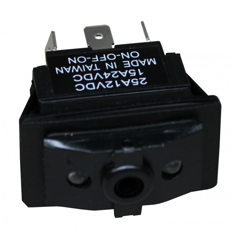 WŁĄCZNIK ROCKER 4 PIN ON-OFF-ON, SPDT, 2 LED