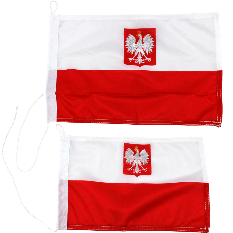 Bandera polska 40X26, poliester — zdjęcie 2