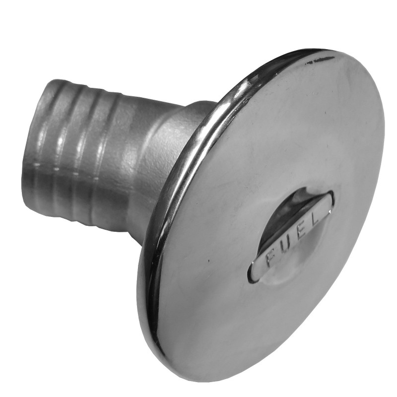 Wlew fuel kątowy 45, stal nierdzewna polerowana D38MM