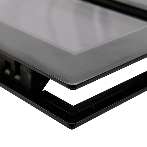 OKNO FLUSH MITRE ROZMIAR 0 - OTWIERANE - CZARNE - CIEMNA SZYBA - 175MMx322MM — zdjęcie 3