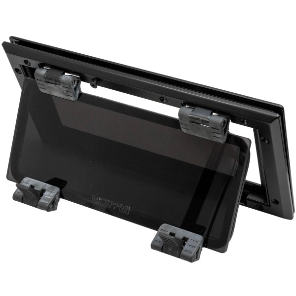 OKNO FLUSH MITRE ROZMIAR 1 - OTWIERANE - CZARNE - CIEMNA SZYBA - 190MMx366MM — zdjęcie 2
