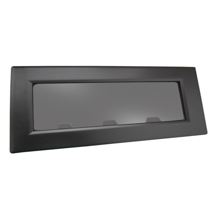 OKNO FLUSH MITRE ROZMIAR 4 - OTWIERANE - CZARNE - SZARA SZYBA - 190MMx645MM — zdjęcie 4